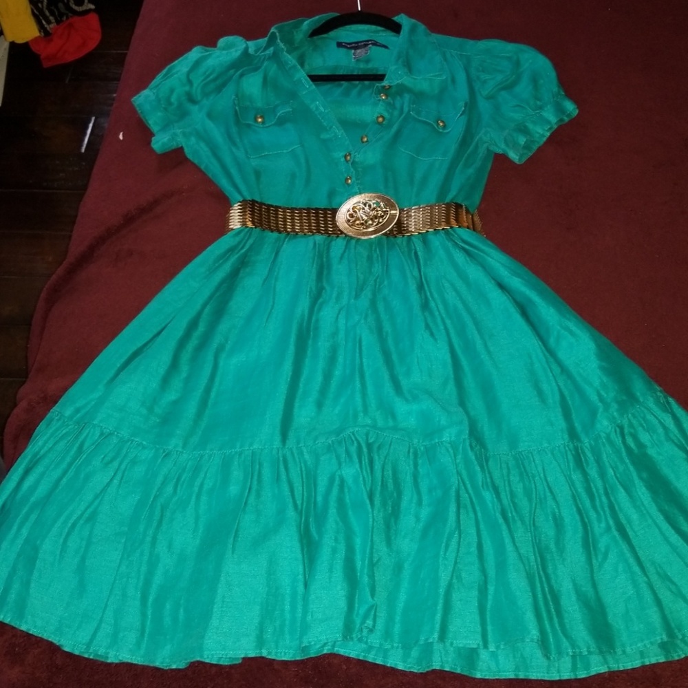 French Connection flirty linen dress